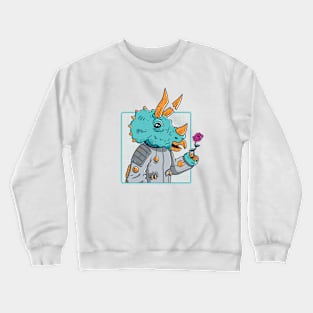 Triceratops Astronaut Crewneck Sweatshirt